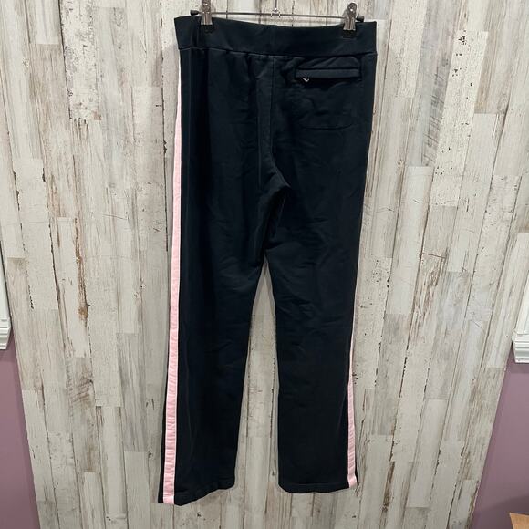 Lauren Ralph Lauren Black Pink Stripe Pull On Sweatpants Y2K Womens XS - Picture 5 of 8